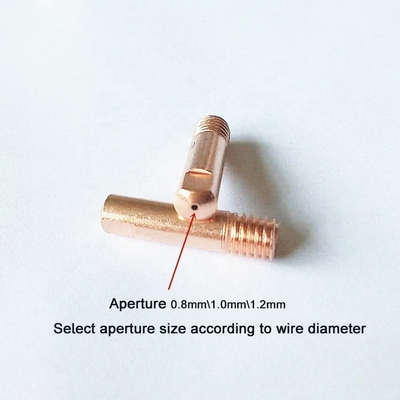 Binzel 15AK CO2 MIG Torch 0,8 mm pointe de contact en cuivre pour des performances de soudage durables