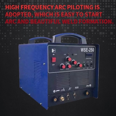 AC DC TIG soudeur machine de soudage en aluminium INVERTEUR WSE-250 220V 6.2KVA refroidissement par air 6.2 220
