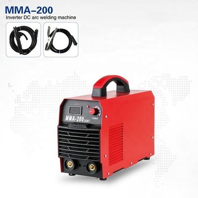 Machine de soudage à l'arc d'inverseur IGBT de 200 ampères 380X150X300 mm Mini Portable pour moteur à courant continu