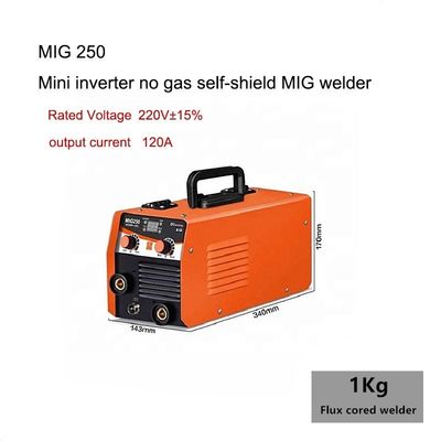 120A Flux Cored Wire Mini Inverter Pas de gaz Autodéfense MIG Machine de soudage MIG 200