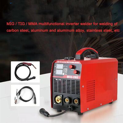 Soudeurs à arc en acier MIG280 Multifonctionnel MIG MAG Tig MMA 4 en 1 50/60HZ Inverseur IGBT