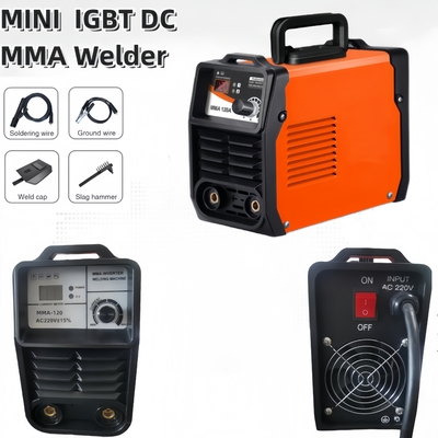 Soudeuse mini IGBT DC MMA portable avec courant de sortie nominal de 120 A et tension d'entrée AC220V