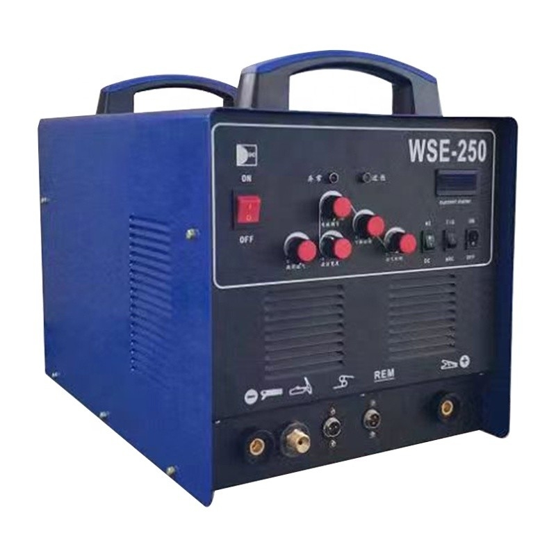 AC DC TIG soudeur machine de soudage en aluminium INVERTEUR WSE-250 220V 6.2KVA refroidissement par air 6.2 220