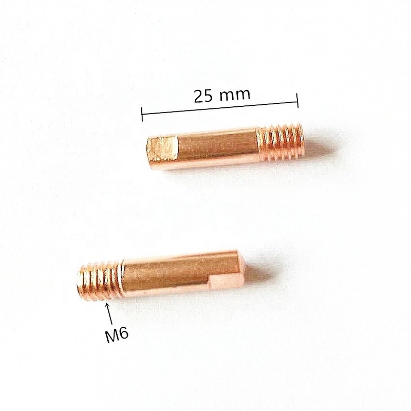 Binzel 15AK CO2 MIG Torch 0,8 mm pointe de contact en cuivre pour des performances de soudage durables