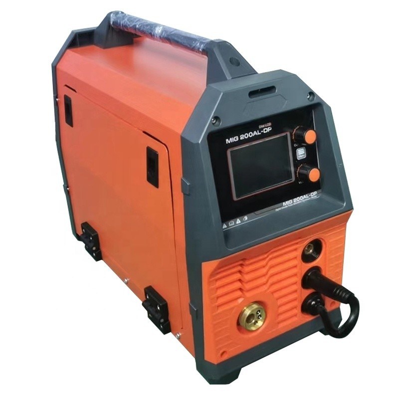 L'inverseur LCD IGBT 200 Amp Mig/tig/mma Mig Machine de soudage par impulsion MIG200AL pour le fer soudé