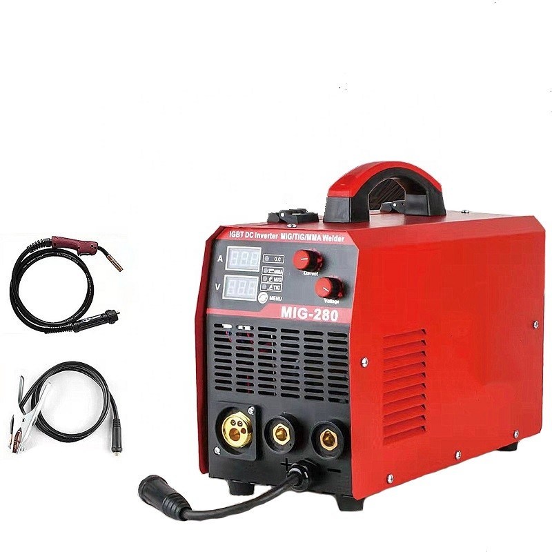 MIG280 ARC soudeurs machine de soudage Mig multi-fonction IGBT 4 en 1 INVERTEUR 50/60HZ IP21S